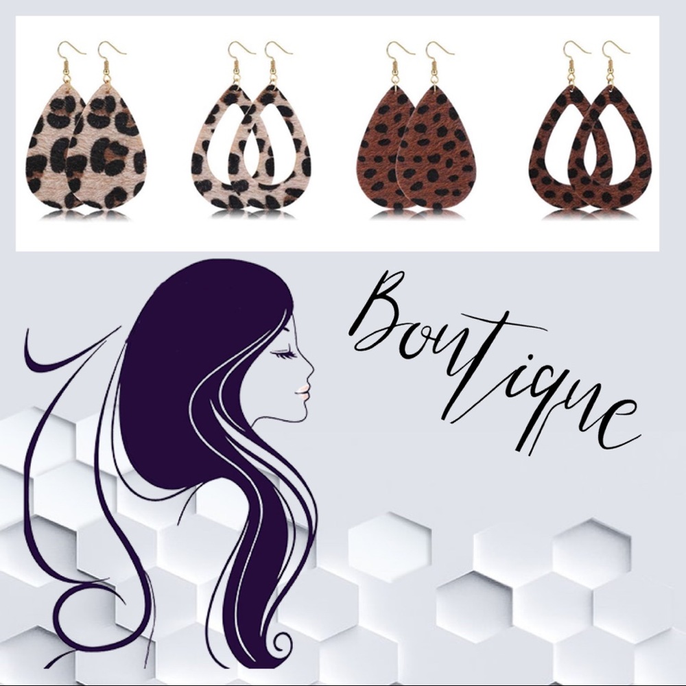 🆕💍Boutique💍 Adorable Faux Leather Drop Earrings